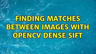Finding matches between images with OpenCV dense SIFT