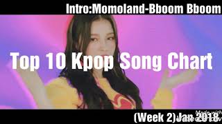 Top 10 Kpop Song Chart | (Week 2)Jan 2018