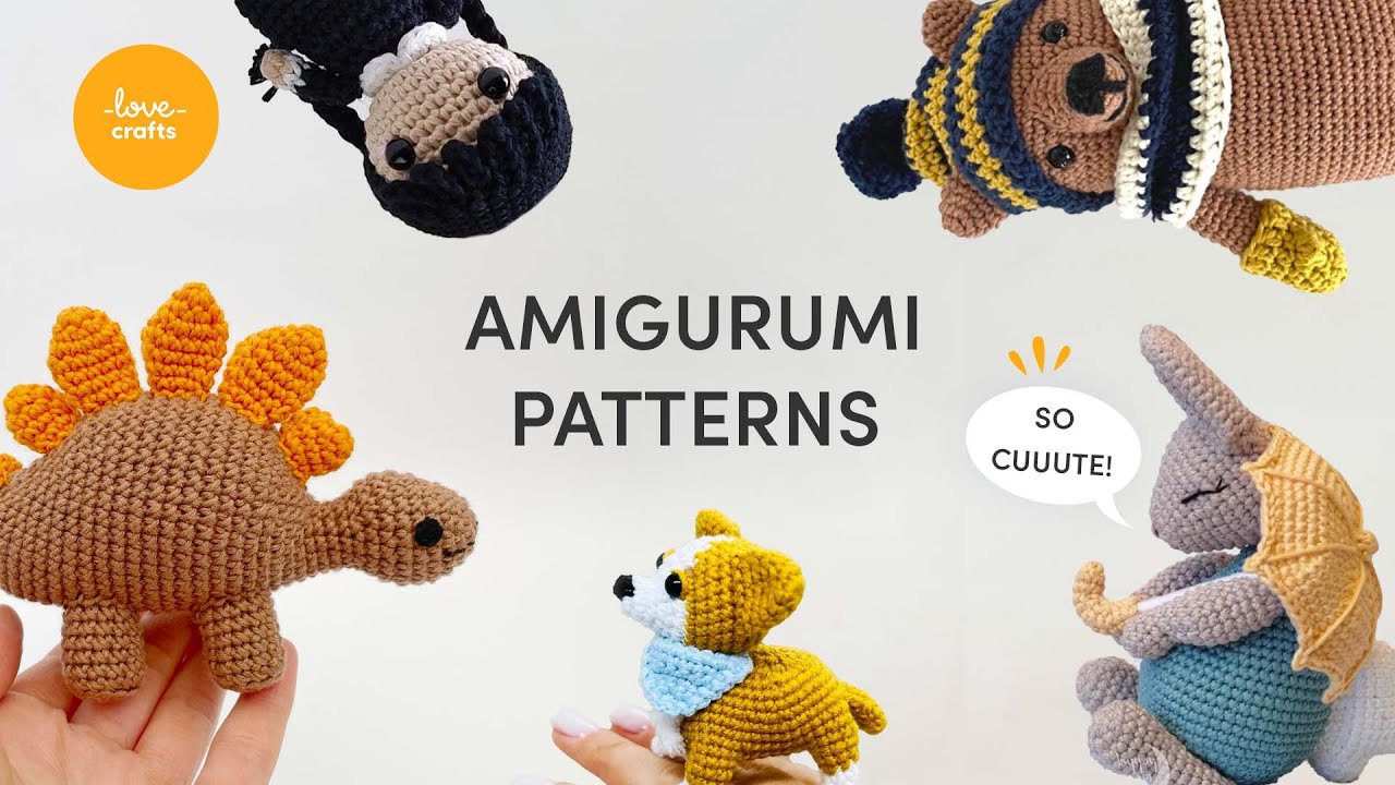 15 Different Patterns in 5 Days Crochet Amigurumi Plushies 