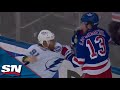 Tempers Flare Between The Rangers And Lightning Just Moments After The Final Horn Of Game 5