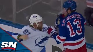 Tempers Flare Between The Rangers And Lightning Just Moments After The Final Horn Of Game 5