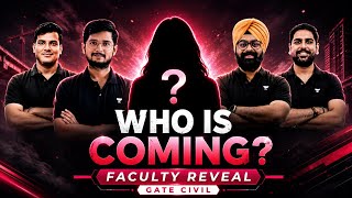 BIGGEST FACULTY REVEAL for GATE Civil 2027 😱 | Who’s Joining the Team?