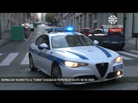 BOMBA DAY IN DIRETTA: IL “FUNGO” D’ACQUA DI 70 METRI IN GOLFO | 18/10/2025