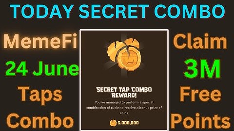 MemeFi || 3M Points 😳 Free || Today Secret Combo || For All Levels 😍