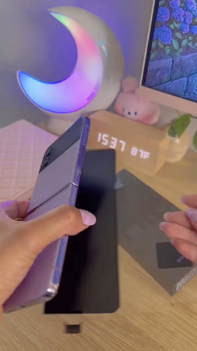 Samsung Galaxy Z Flip 4 ASMR unboxing #samsunggalaxy #zflip4