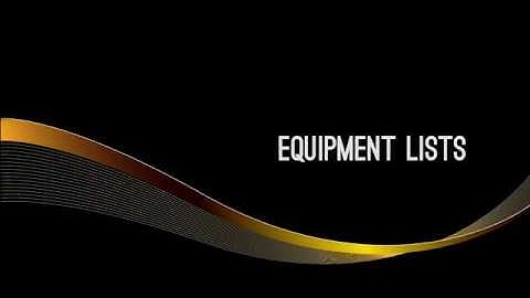 CATS ATPL Operational Procedures - Equipment Lists