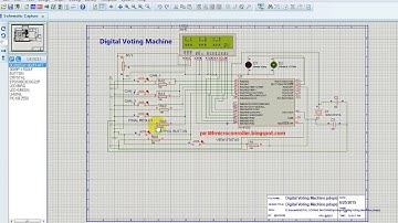 Microcontroller Project : Digital Voting Machine using PIC PIC18f2550 Microcontroller  ( Proteus )