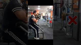 Barbell preacher curls. تمرين بايسبس بار زجزاج  جالس