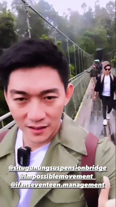 Buat video klip Ifan seventeen di jembatan situ gunung Sukabumi