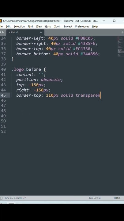 How to Create a Google Logo with HTML and CSS #html #css #html_css # ...