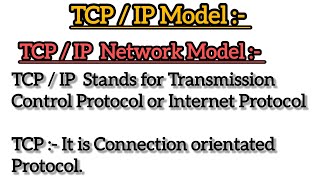 TCP / IP Network Model || Computer Basic To Advance Series| HPRCA, HPPSC JOA IT, JOA Accounts, Clerk