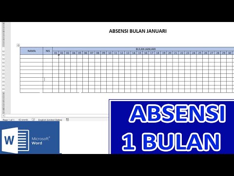 CARA MEMBUAT ABSENSI