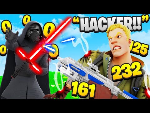I Stream Sniped Him With Lightsabers - Fortnite