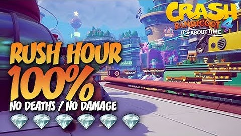 Crash Bandicoot 4: Rush Hour 100% Run - All Gems Guide (No Deaths / No Damage)