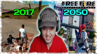 2017 ЖЫЛДАН БАСТАП 2050-ГЕ ДЕЙІН ӨЗГЕРІП КЕЛЕ ЖАТҚАН FREE FIRE.. ОЛДТАР ҚАЙДА??