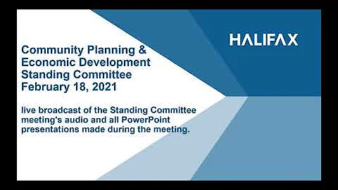 Community Planning and Economic Standing Committee - Virtual Meeting - Feb. 18, 2021