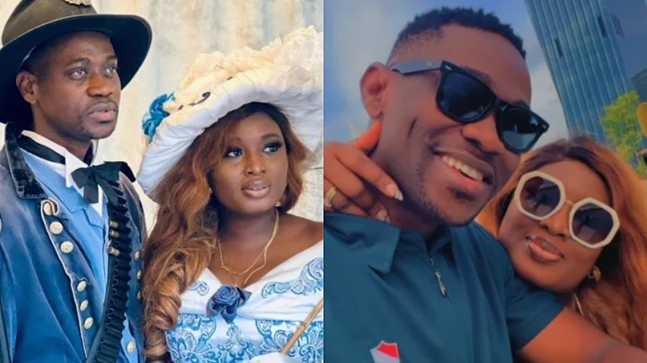 SO LOVELY LATEEF ADEDIMEJI AND WIFE BIMPE OYEBADE CELEBRATE SIX MONTHS WEDDING ANNIVERSARY IN STYLE
