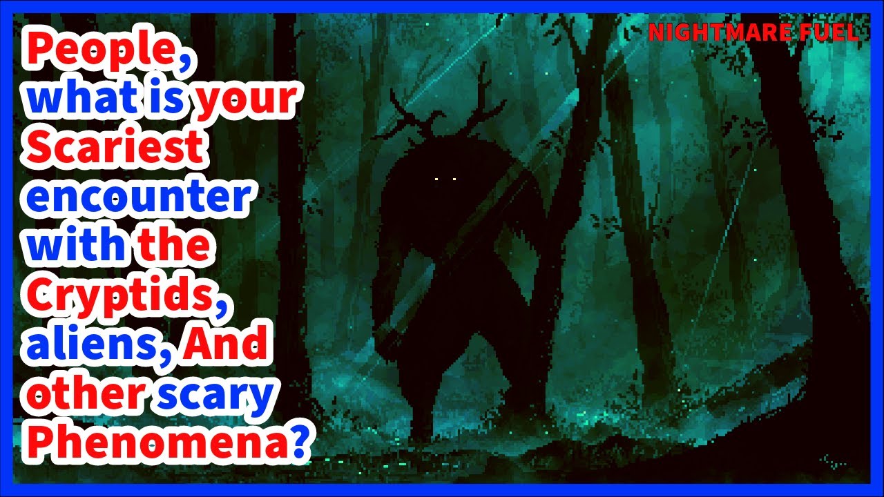 People, what is your scariest encounter with the cryptids, aliens,and ...