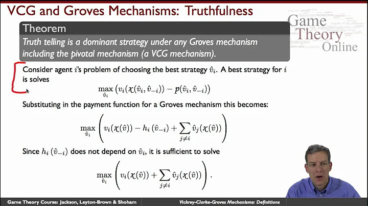 GTO2-3-02: Vickrey-Clarke-G...  Mechanisms: Defini...