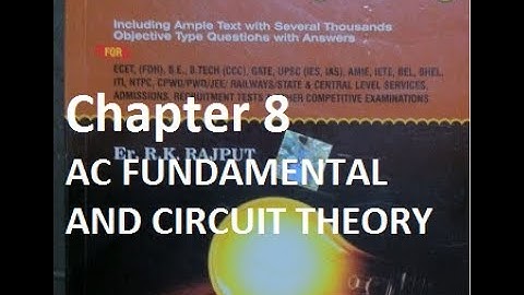 AC FUNDAMENTALS !! RK RAJPUT !! IMPORTANT MCQs