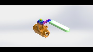 Design of Ball Valve In SolidWorks-Components Design & Assembly