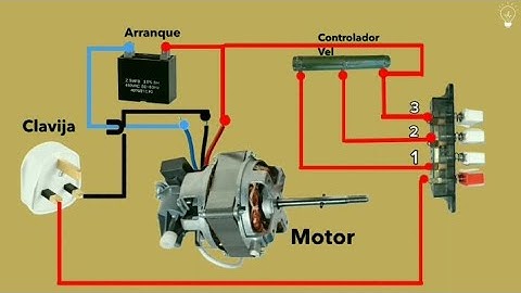 Diagrama cables Ventilador de Mesa 3 velocidades