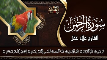 صوته ينسيك الدنيا لعذوبة صوته القارئ علاء عقل !! تلاوة هادئة || سورة الرحمن كاملة