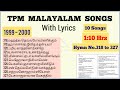 Tpm malayalam songssong no318 to 327115 hrslyricsconvention songs 1999 to 2000