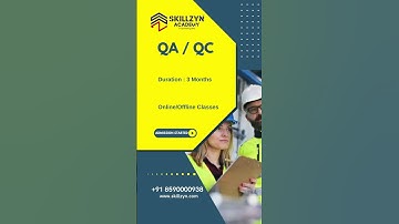 Skillzyn Academy QA/QC Course ☎️ +91 8590000938 Online/Offline Classes — Affordable Fees!