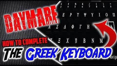 Daymare 1998 - How to Complete GREEK KEYBOARD PUZZLE (Chapter 1)