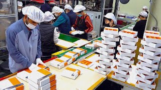 Фабрика бумажной упаковки в Корее, которую машины производят автоматически