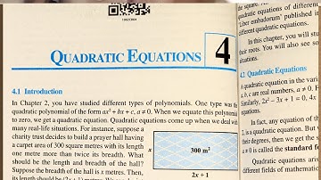 10 th (NCERT) Mathematics-QUADRATIC EQUATIONS CHAPTER-4 EXERCISE- 4.1 (Solution) | Pathshala (Hindi)