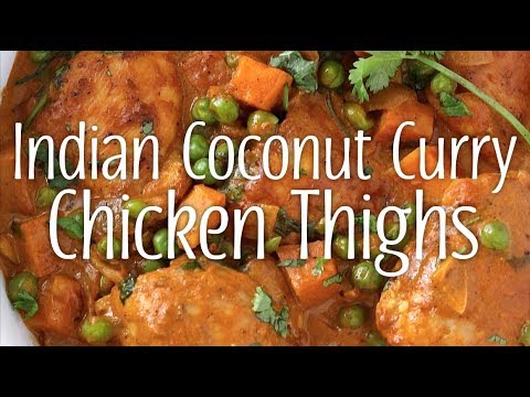 Indian Coconut Curry Chicken Thighs