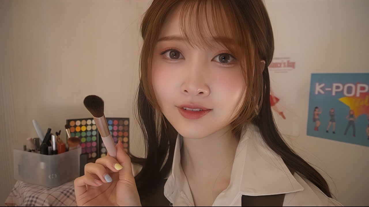 【ASMR】アイドルの控え室で…🤫💄 韓国語で囁く日本のメイク担当者【Makeup Roleplay】