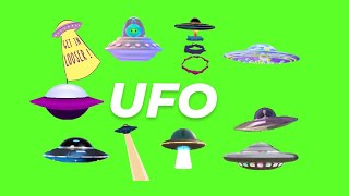 Animated UFO GIF Green Screen Pack (Free Download)