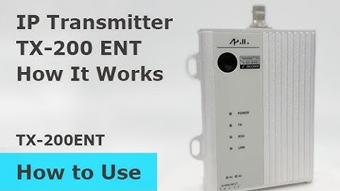 【How to Use】Connect the POCSAG 【TX-200 ENT】 to a server via ethernet【Gold Apollo 金阿波羅】