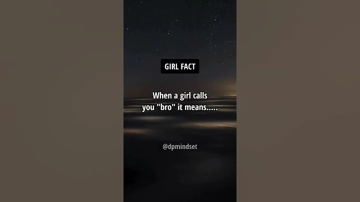 When a girl calls you bro.... #shorts