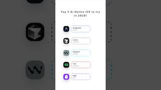 Top 5 AI IDEs Every Dev MUST Try in 2026! #aicoding #coding #ai