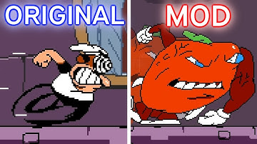 Playable Pepperman, but UPDATED! 🍎 Pepper Madness v.1.2 [Pizza Tower mods Gameplay]