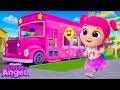 Pink School Bus Song! 🩷🚌 Best of Emmie Songs! | Little Angel Kids Songs & Nursery Rhymes