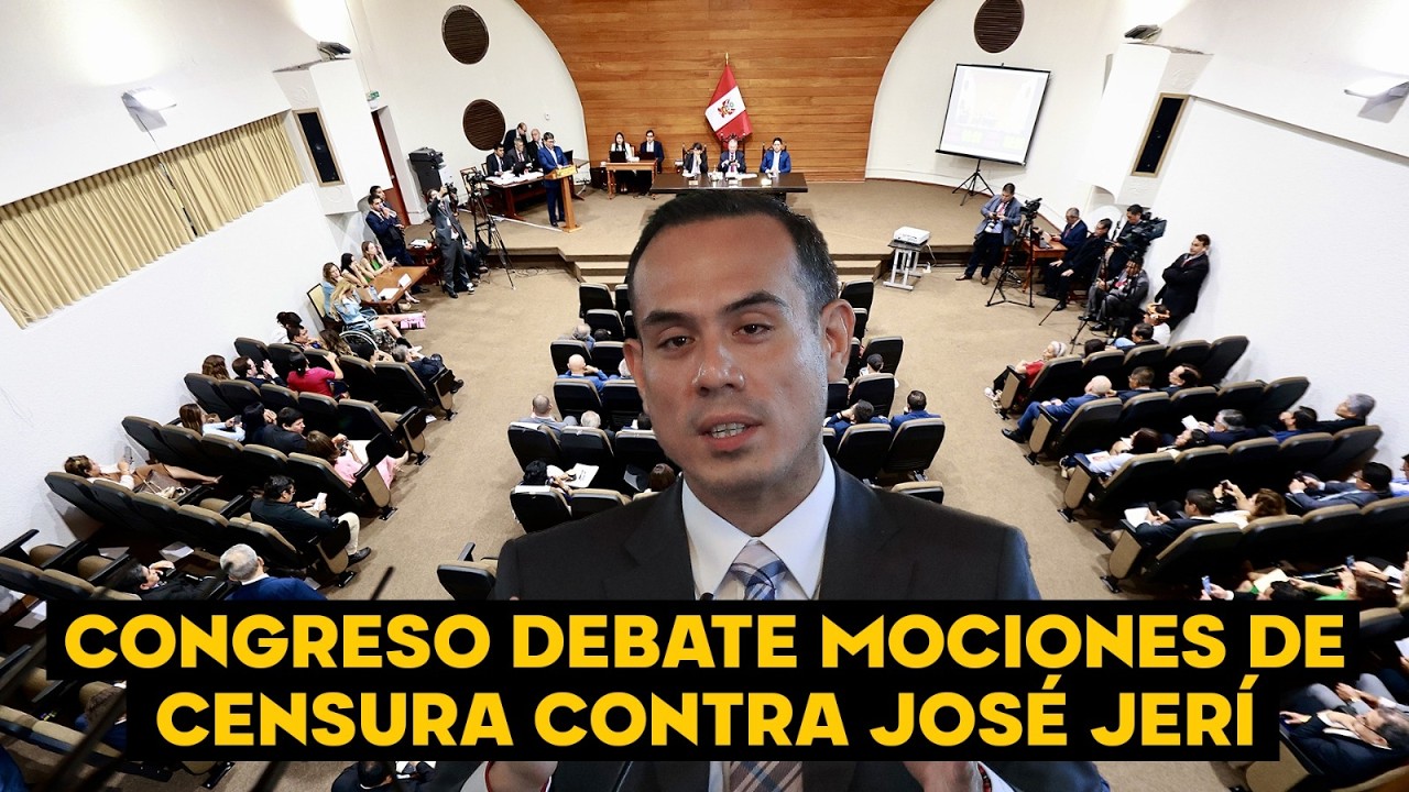 Pleno del Congreso aborda mociones de censura contra José Jerí Oré