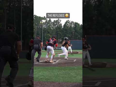 Smooth play by the pitcher 😯 (via @east_coast_lumberjacks, @tyler_renz15/IG) #shorts