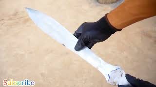 Forging Laconian SWORD out of Rusted Iron chain 2024