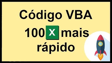 🚀Código VBA (macro Excel) 100 VEZES mais RÁPIDO e EFICIENTE (Enable Events)🚀