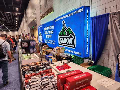 Smokey Mountain Knife Works is one of the most fun booths