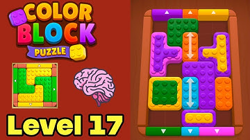 Color block puzzle 3d jam level 17 solution walkthrough 