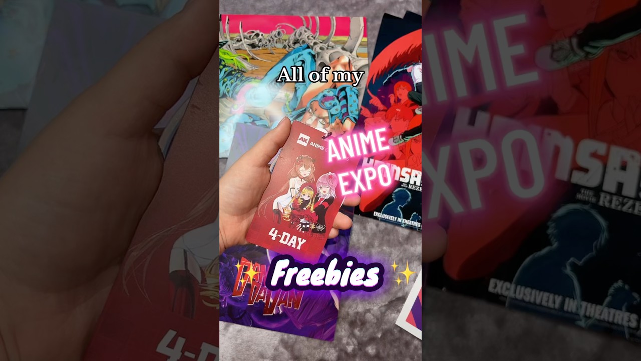 ALL OF THE THINGS I GOT FOR FREE AT ANIME EXPO 2025! 