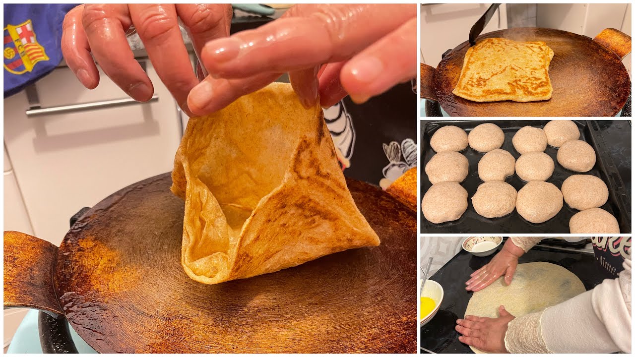 مسمن بدقيق القمح الكامل مورق وسهل التحضير