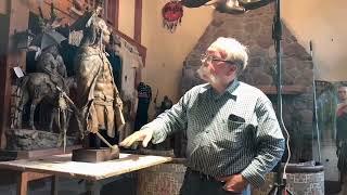 John Coleman on Crazy Horse bronze