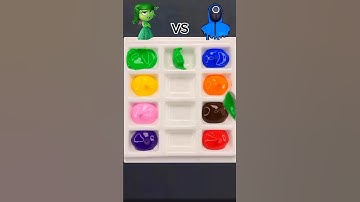 Guess the colors #오징어게임 #squidgame #insideout2  #colormixing #satisfying #asmr #shorts